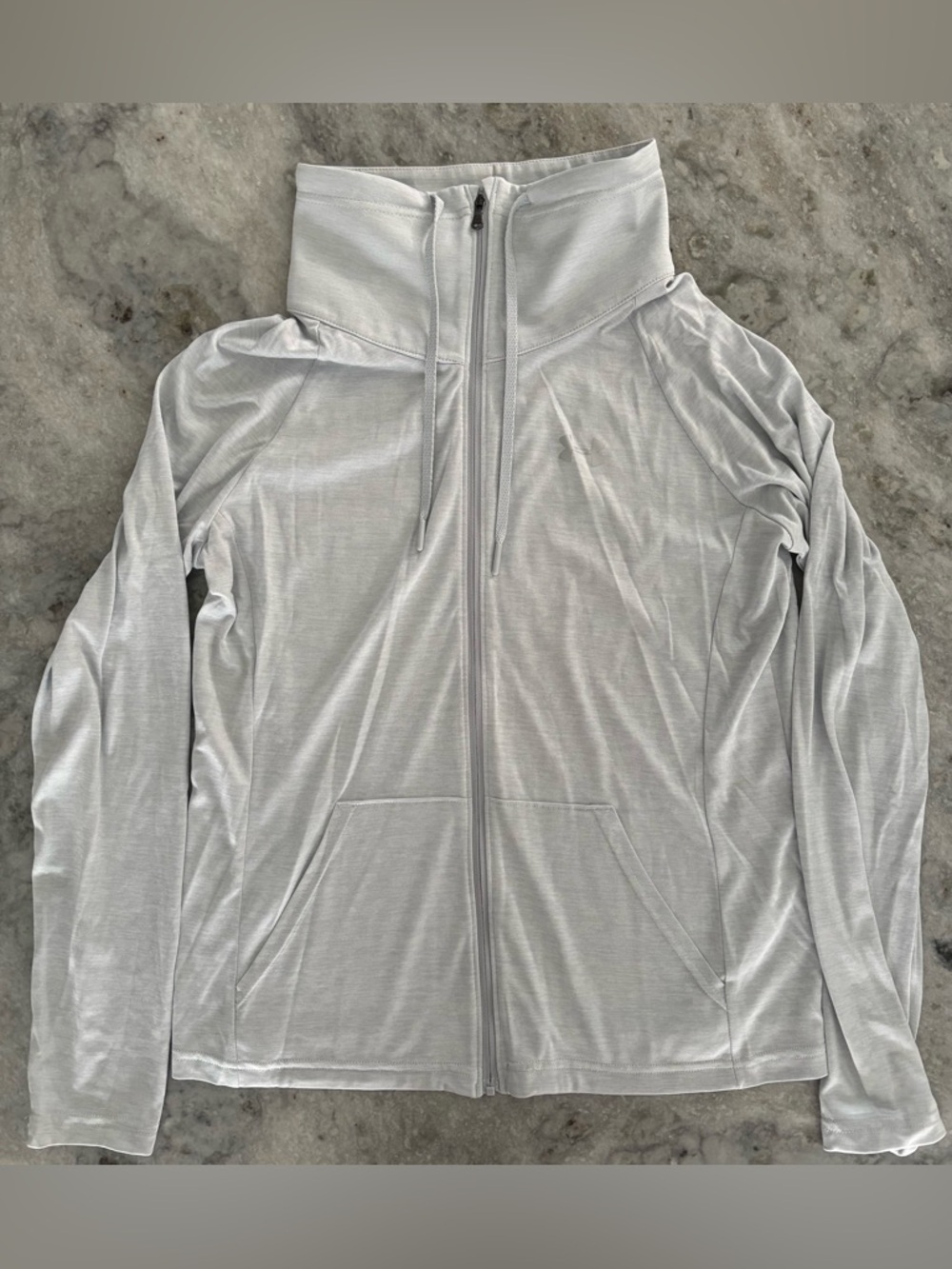 Under Armour Light Gray Women's Zip-Up Jacket with High Collar